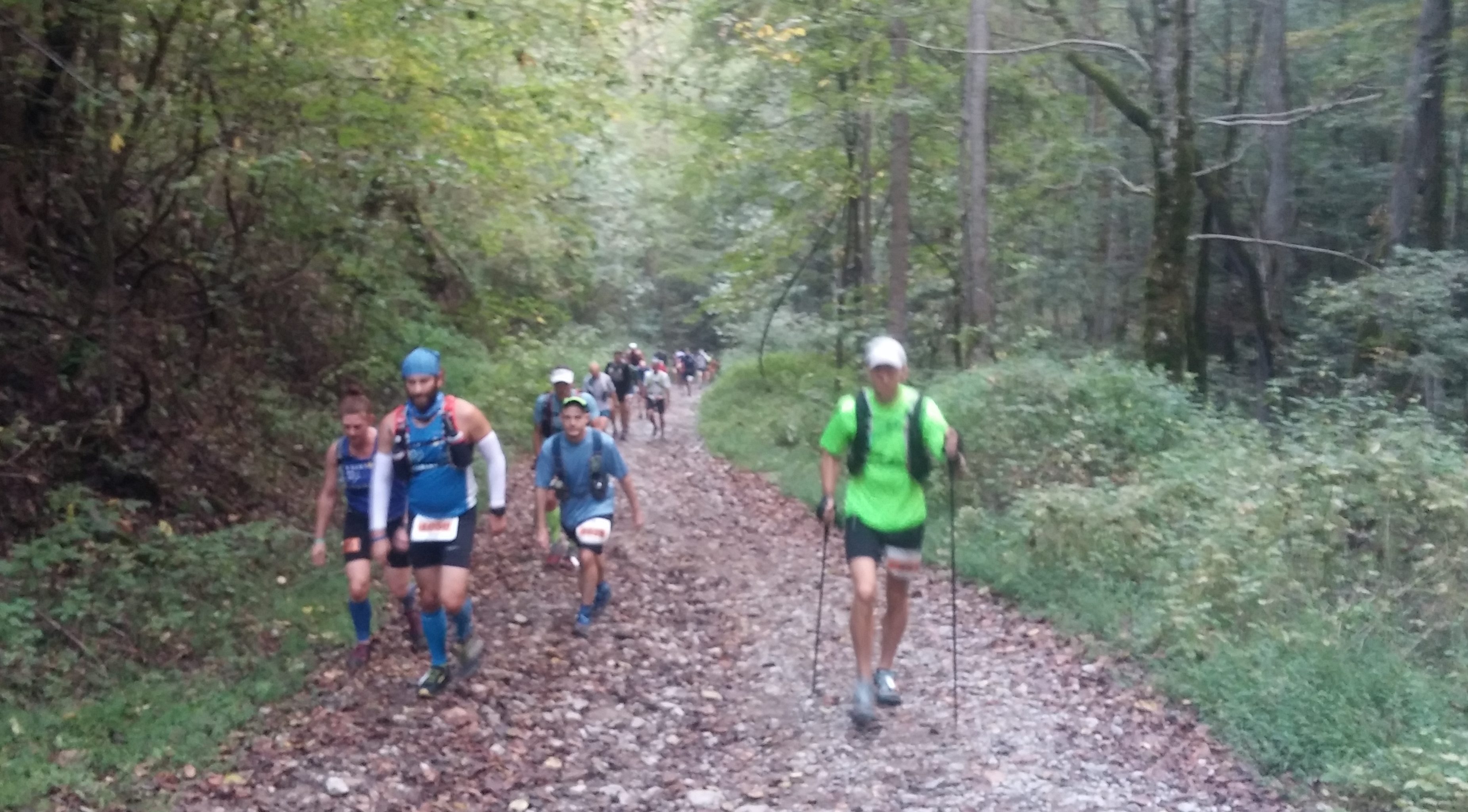 The trails were pretty nice, too. This is the first big climb out of Elkhorn City. There is still a lot of runners around as the 100 mile, 100k, and 50k all started at the same time.